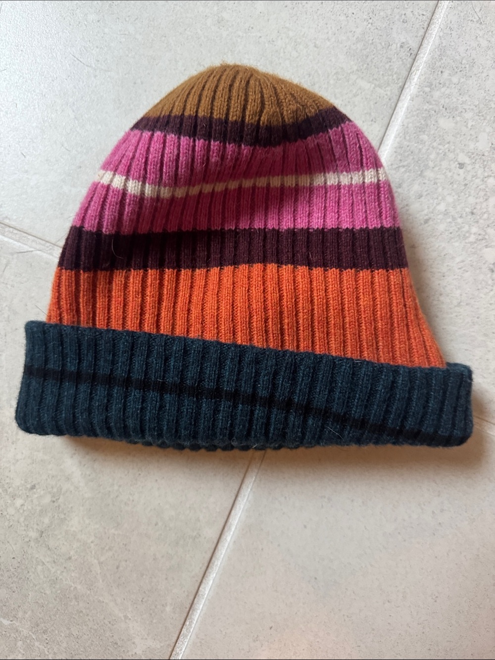 Banana Republic Striped Knit Beanie Hat - Multicolor